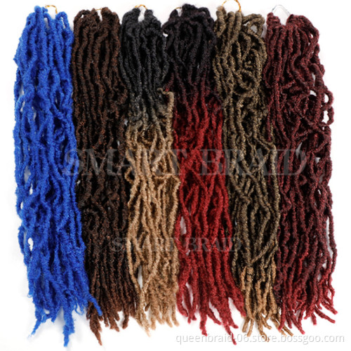 21strands 36" 90g Goddess Locs Crochet Hair Synthetic Ombre Nu Locs Crochet Braiding Hair Extensions Crochet Goddess Nu Locs